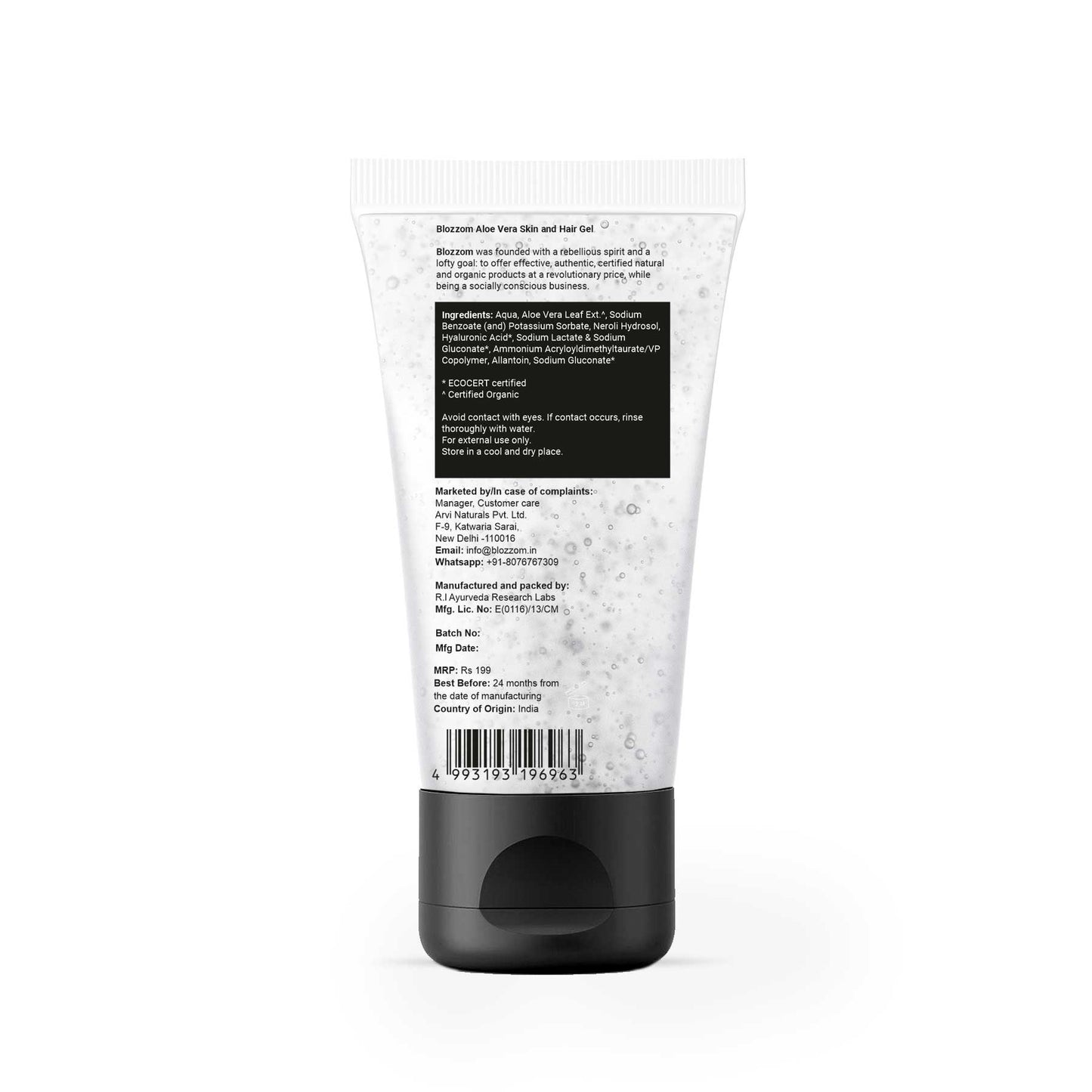 Aloe Vera Skin and Hair Gel